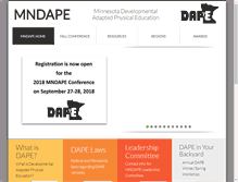 Tablet Screenshot of mndape.org
